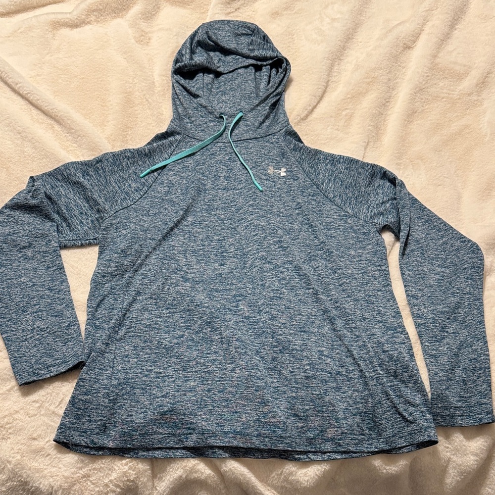Under Armour Heatgear Women's Heathered Blue Lightweight Hoodie